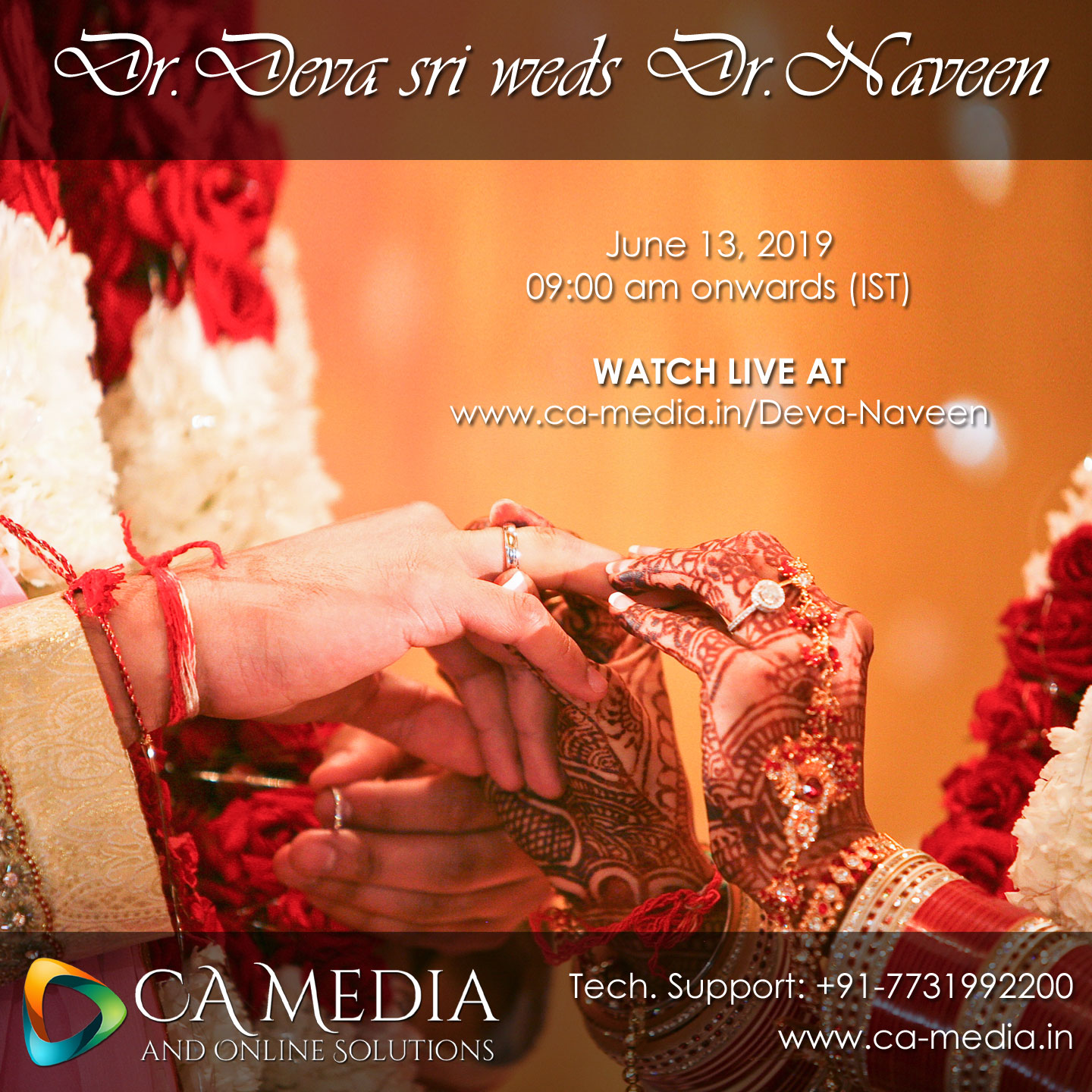 Dr Deva Sri Weds Dr Naveen Live Streaming Hyderabad Wedding Live